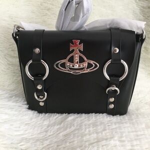 Vivienne Westwood Betty Mini Satchel Black Crossbody